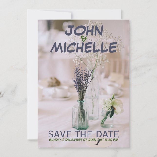 Simple Wedding Invitation Budget (Front)