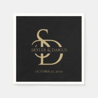 Simple Wedding Monogram Personalised With Name