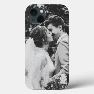 Simple Wedding Photo Newlyweds Couple iPhone 13 Case