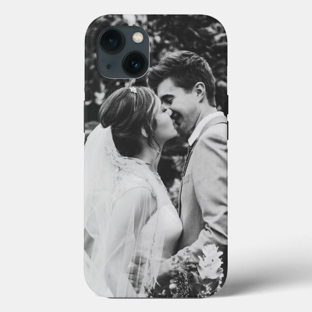 Simple Wedding Photo Newlyweds Couple  Case-Mate iPhone Case (Back)