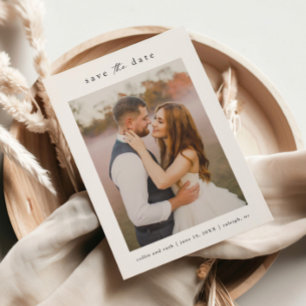 Simple Wedding Photo Save The Date