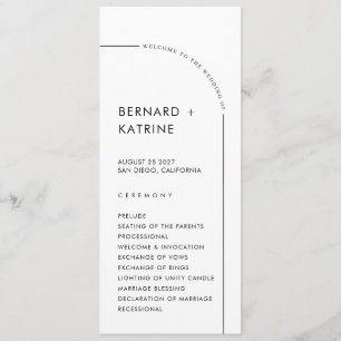 Simple  Wedding Program Programme