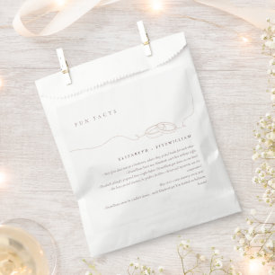 Simple Wedding Rings   Blush Pink Wedding Fun Fact Favour Bags