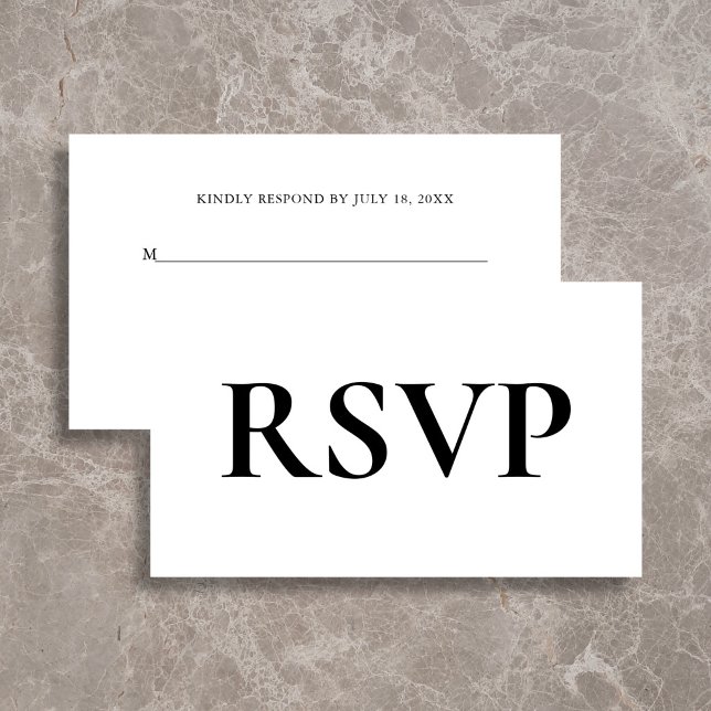 Simple Wedding RSVP Enclosure Card (Creator Uploaded)