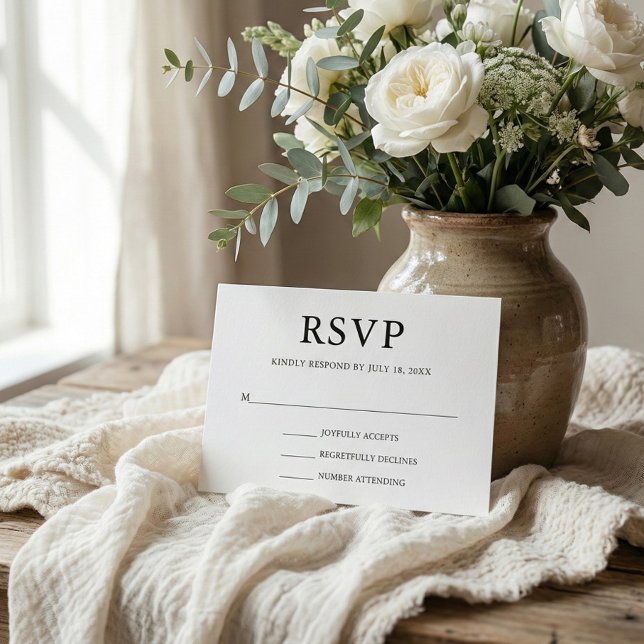 Simple Wedding RSVP Enclosure Card (Creator Uploaded)