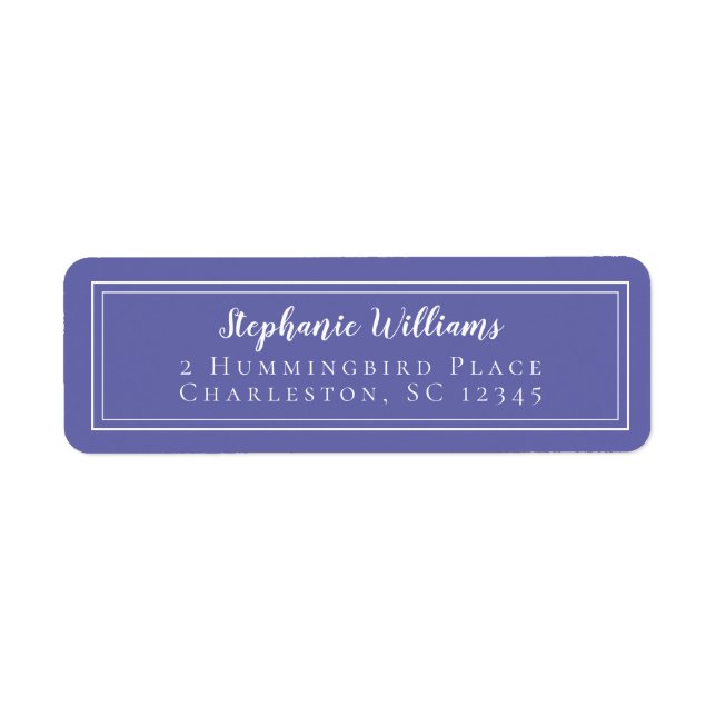 Simple Wedding RSVP Periwinkle Blue (Front)