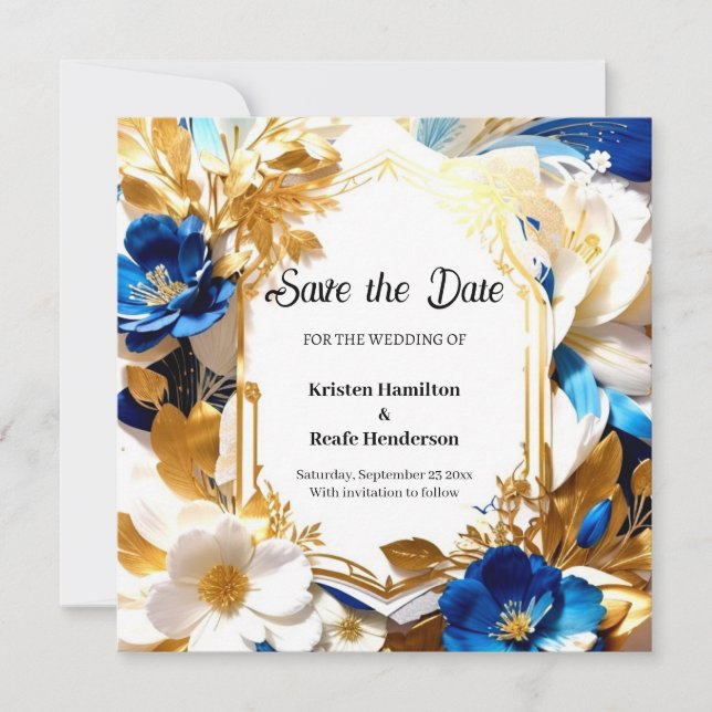 Simple Wedding Save the Date Card (Front)