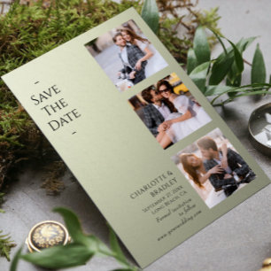 Simple Wedding Save The Date Photo Picture