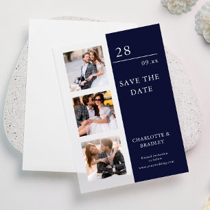 Simple Wedding Save The Date Photo Picture Vellum Invitations