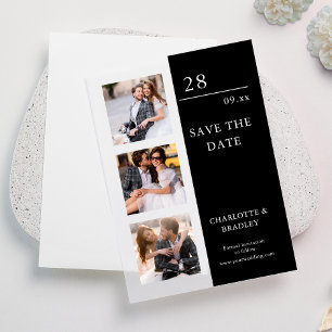 Simple Wedding Save The Date Photo Picture Vellum Invitations