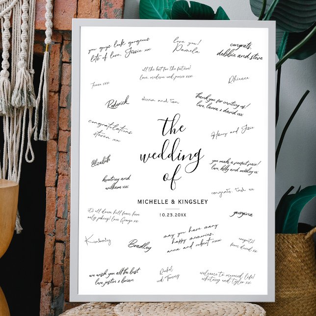 Simple Wedding Signature Guest Signing Poster (Creator Uploaded)