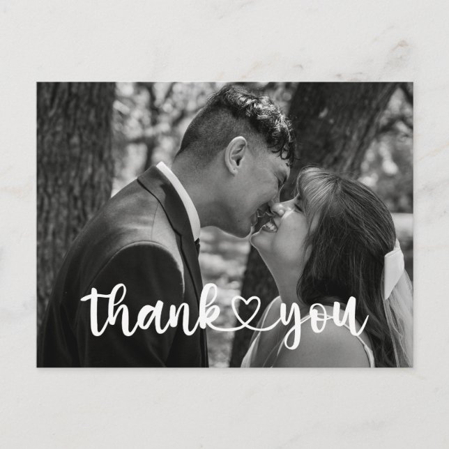 Simple Wedding Thank You Card (Front)