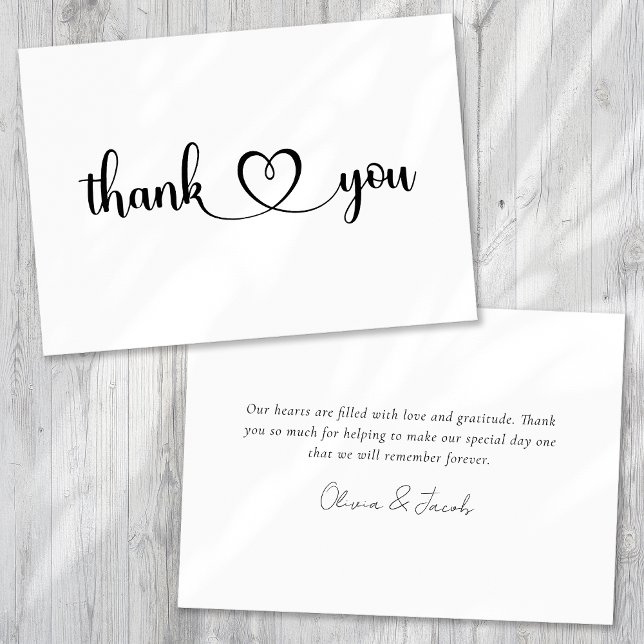 Simple Wedding Thank You Card (Creator Uploaded)