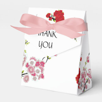 Simple Wedding Thank You Cherry Blossoms Favour Box