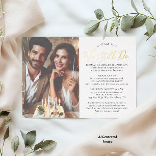 Simple Wedding Vow Renewal Anniversary Party Photo