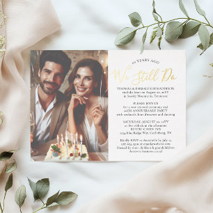 Simple Wedding Vow Renewal Anniversary Party Photo