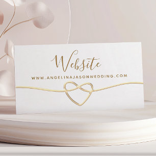 Simple Wedding Website Enclosure Card