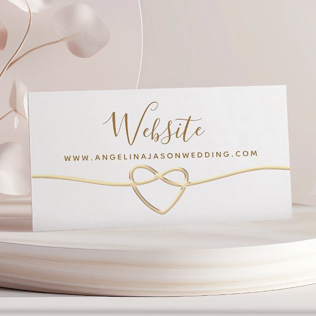 Simple Wedding Website Enclosure Card (Creator Uploaded)