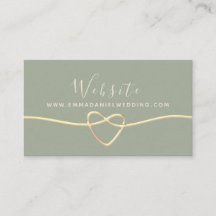 Simple Wedding Website Enclosure Card