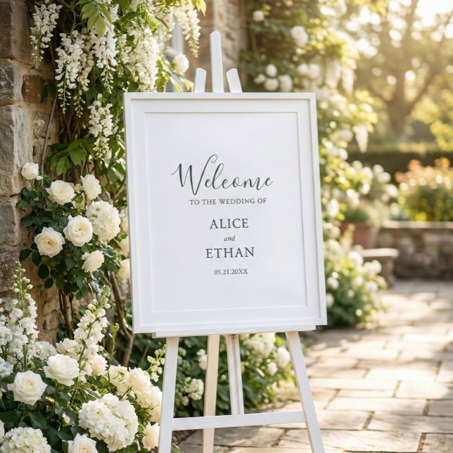 Simple Wedding Welcome Sign (Creator Uploaded)