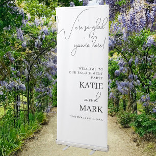 Simple Welcome To Our Engagement Party Sign Banner