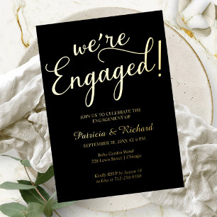 Simple We're Engaged Engagement Party