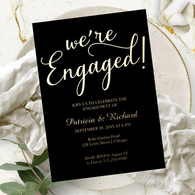 Simple We're Engaged Engagement Party (Creator Uploaded)