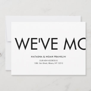 Simple We've Moved New Address Announcement