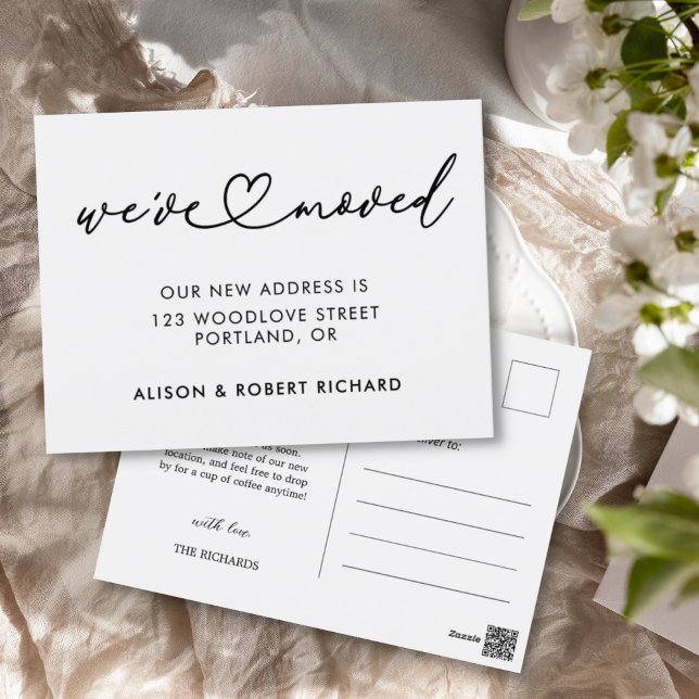 Simple We've Moved New Address Moving Announcement Postcard (Creator Uploaded)