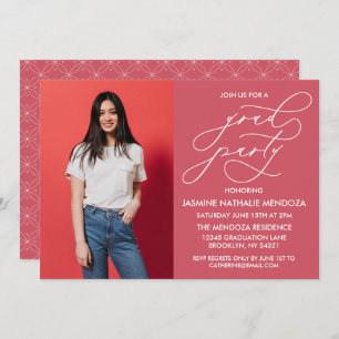 SIMPLE WHIMSICAL CALLIGRAPHY GRADUATION INVITATION