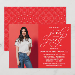 SIMPLE WHIMSICAL CALLIGRAPHY GRADUATION INVITATION