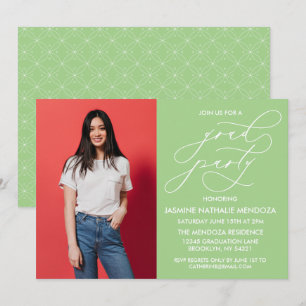 SIMPLE WHIMSICAL CALLIGRAPHY GRADUATION INVITATION