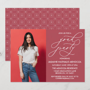 SIMPLE WHIMSICAL CALLIGRAPHY GRADUATION INVITATION