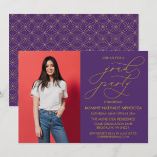 SIMPLE WHIMSICAL CALLIGRAPHY GRADUATION INVITATION