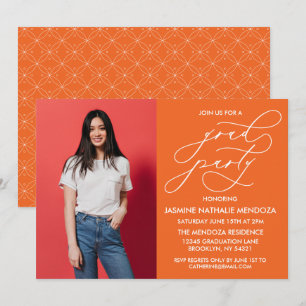 SIMPLE WHIMSICAL CALLIGRAPHY GRADUATION INVITATION