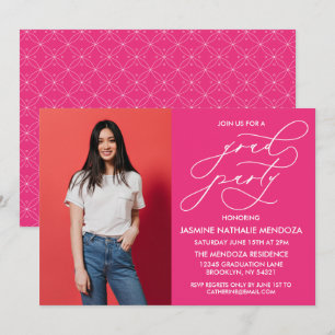 SIMPLE WHIMSICAL CALLIGRAPHY GRADUATION INVITATION