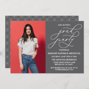 SIMPLE WHIMSICAL CALLIGRAPHY GRADUATION INVITATION