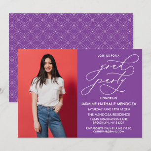 SIMPLE WHIMSICAL CALLIGRAPHY GRADUATION INVITATION