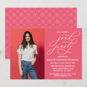 SIMPLE WHIMSICAL CALLIGRAPHY GRADUATION INVITATION