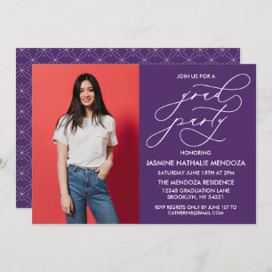 SIMPLE WHIMSICAL CALLIGRAPHY GRADUATION INVITATION