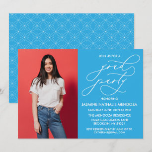 SIMPLE WHIMSICAL CALLIGRAPHY GRADUATION INVITATION