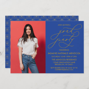 SIMPLE WHIMSICAL CALLIGRAPHY GRADUATION INVITATION