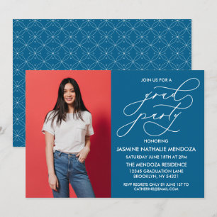 SIMPLE WHIMSICAL CALLIGRAPHY GRADUATION INVITATION