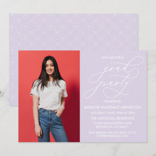 SIMPLE WHIMSICAL CALLIGRAPHY GRADUATION INVITATION