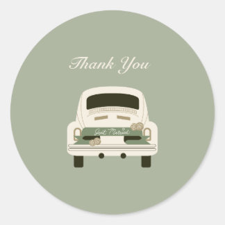 Simple Whimsical & Fun Sticker for Thank You Cards