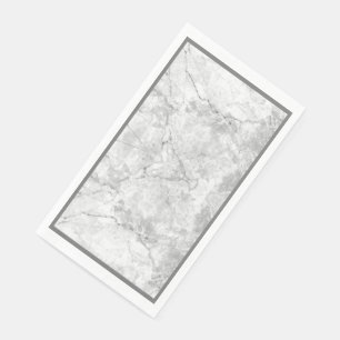 Simple White and Grey Marble    Napkin