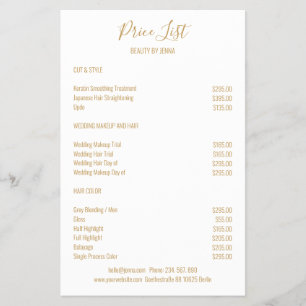 Simple  White Beige Flyer