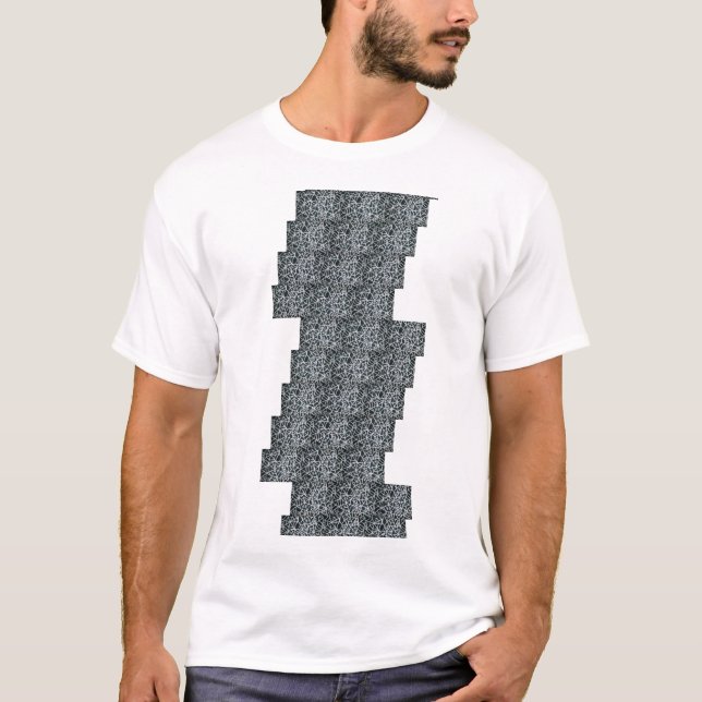Simple white & black spiderweb collection pattern T-Shirt (Front)