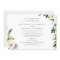 Simple White Both Parents Listed Wedding Invitatio