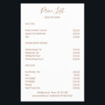 Simple White Brown Flyer<br><div class="desc">Modern, simple White Brown Flyer. Entworfen für Designer, Stylisten, Salons, Haare und Make-up Künstler, Nails und Lash Künstler, Wellness-Centre und mehr.</div>